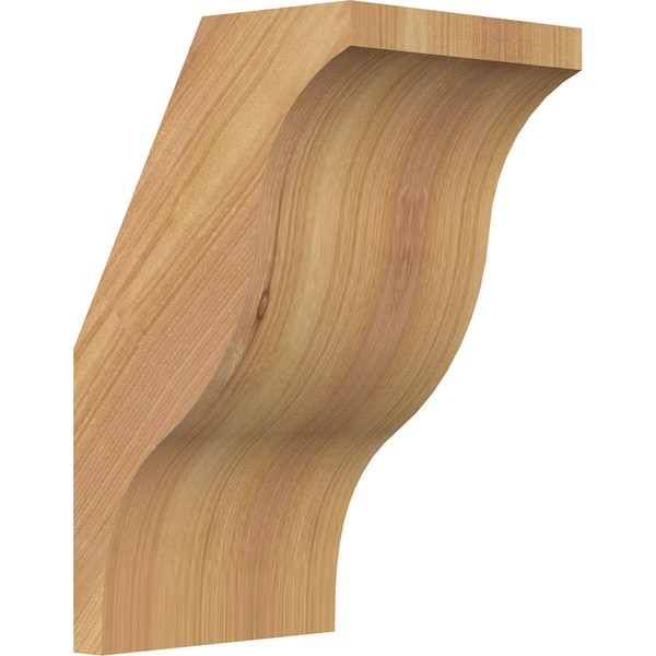 Ekena Millwork 5 1/2"W x 6"D x 10"H Funston Smooth Knee Brace, Western Red Cedar BRC06X06X10FST00SWR - main